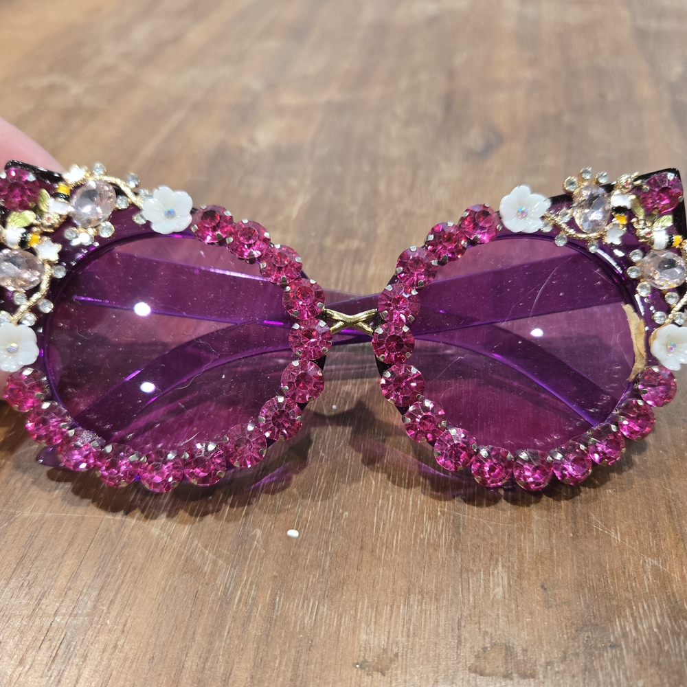 Embellished Pink Sunglasses